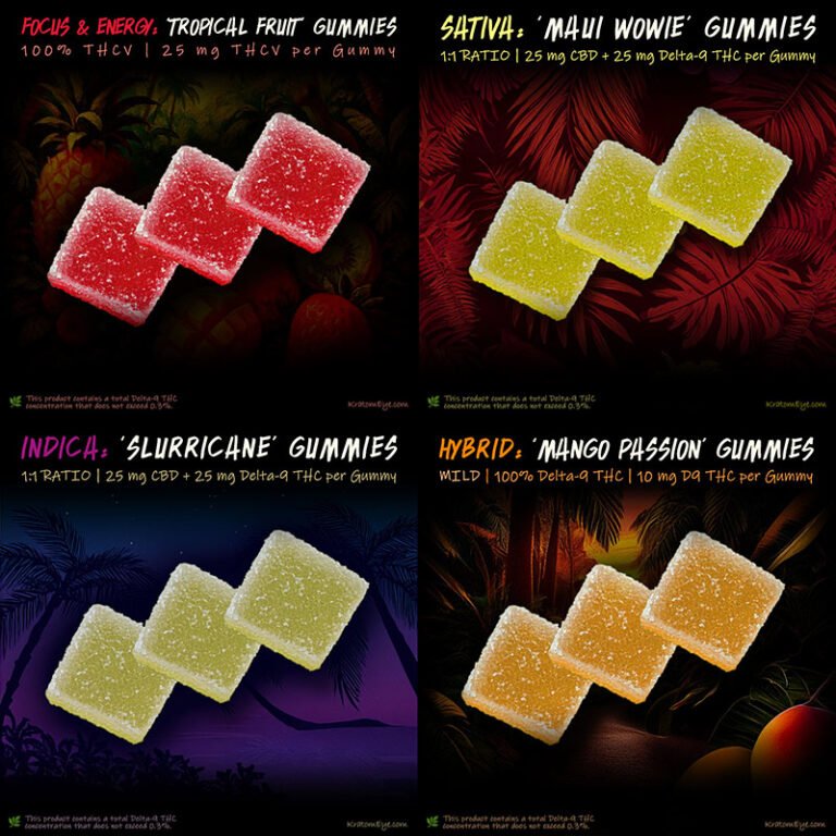 CBD & Delta 9 THC Gummies (Sativa, Hybrids & Indica)